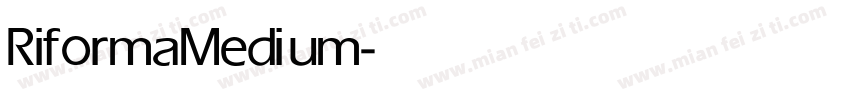 Riforma Medium字体转换